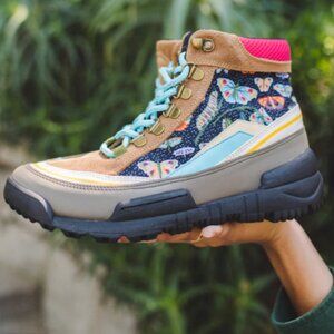 Colorful Ankle Boots with Patterned Design